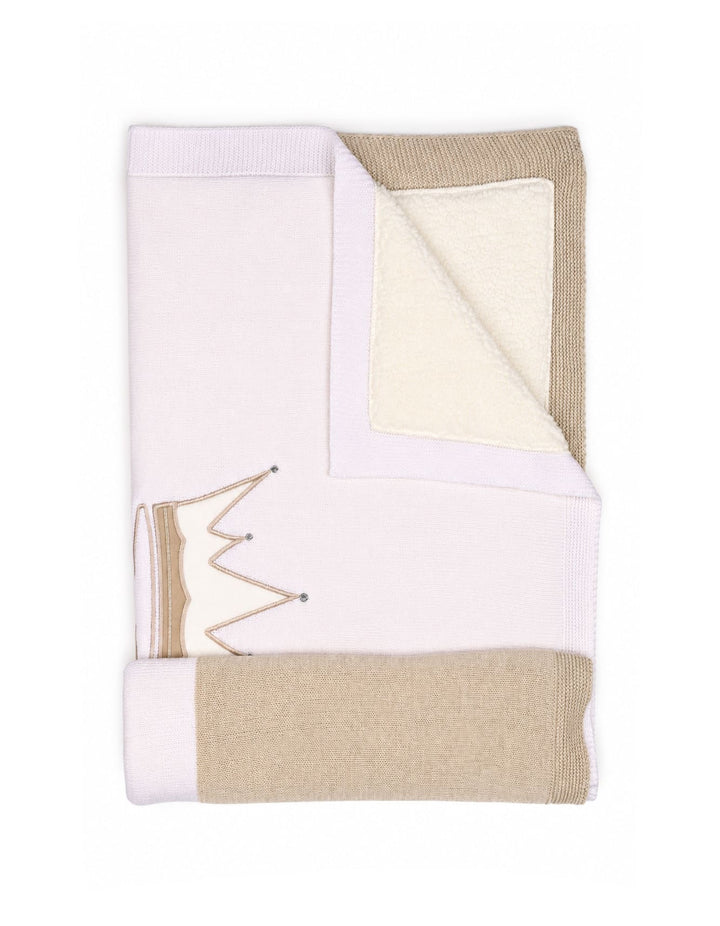 Baby Girls Blanket Queen Beige and White at Zubaidas