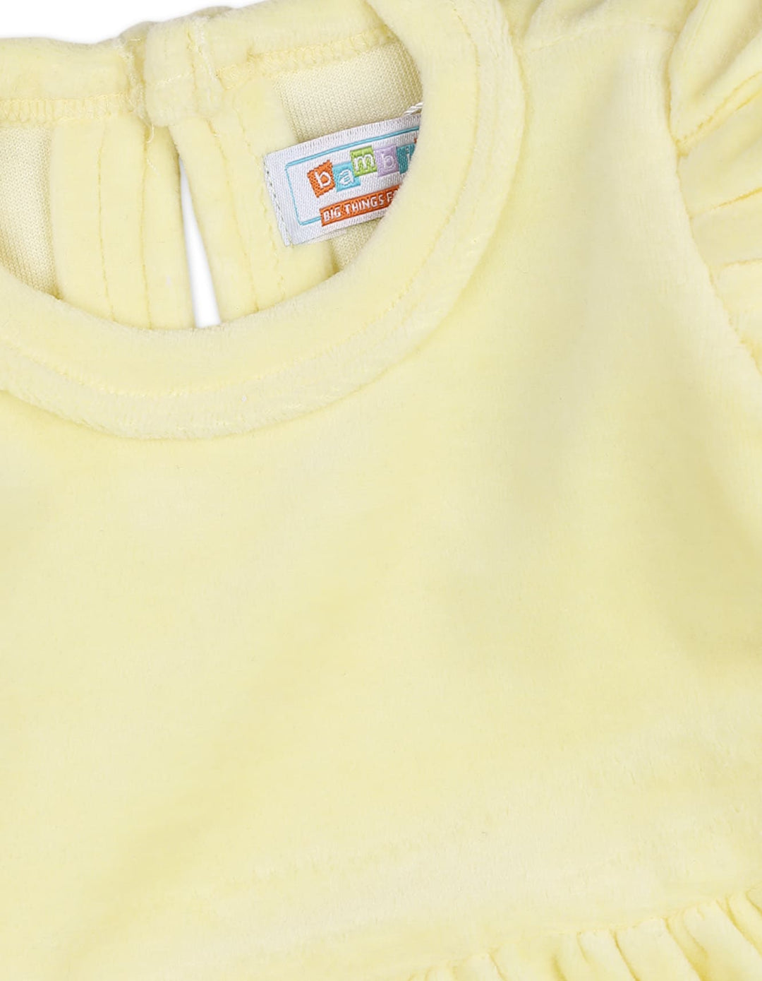Baby Girls Onesie Bambies Frill Yellow at Zubaidas Official Pakistan