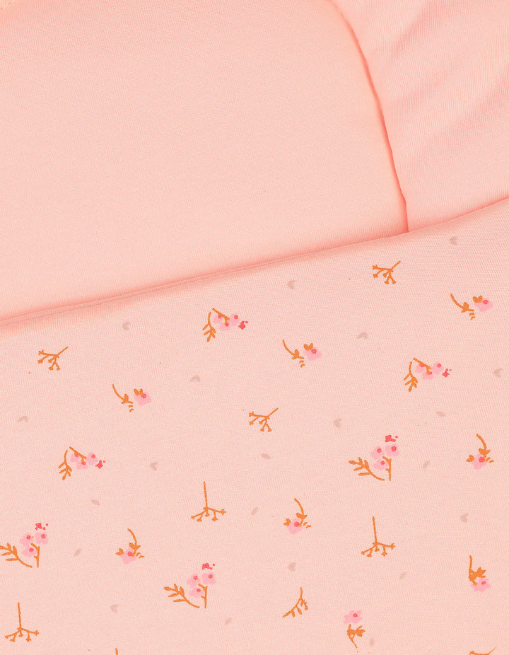 Baby Girls Carry Nest Bambies Peach Floral at Zubaidas Best Online Baby and Kids Store in Pakistan