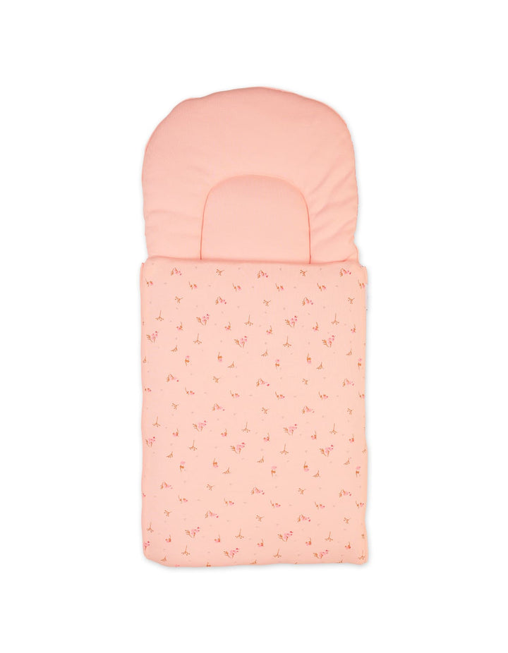 Baby Girls Carry Nest Bambies Peach Floral at Zubaidas