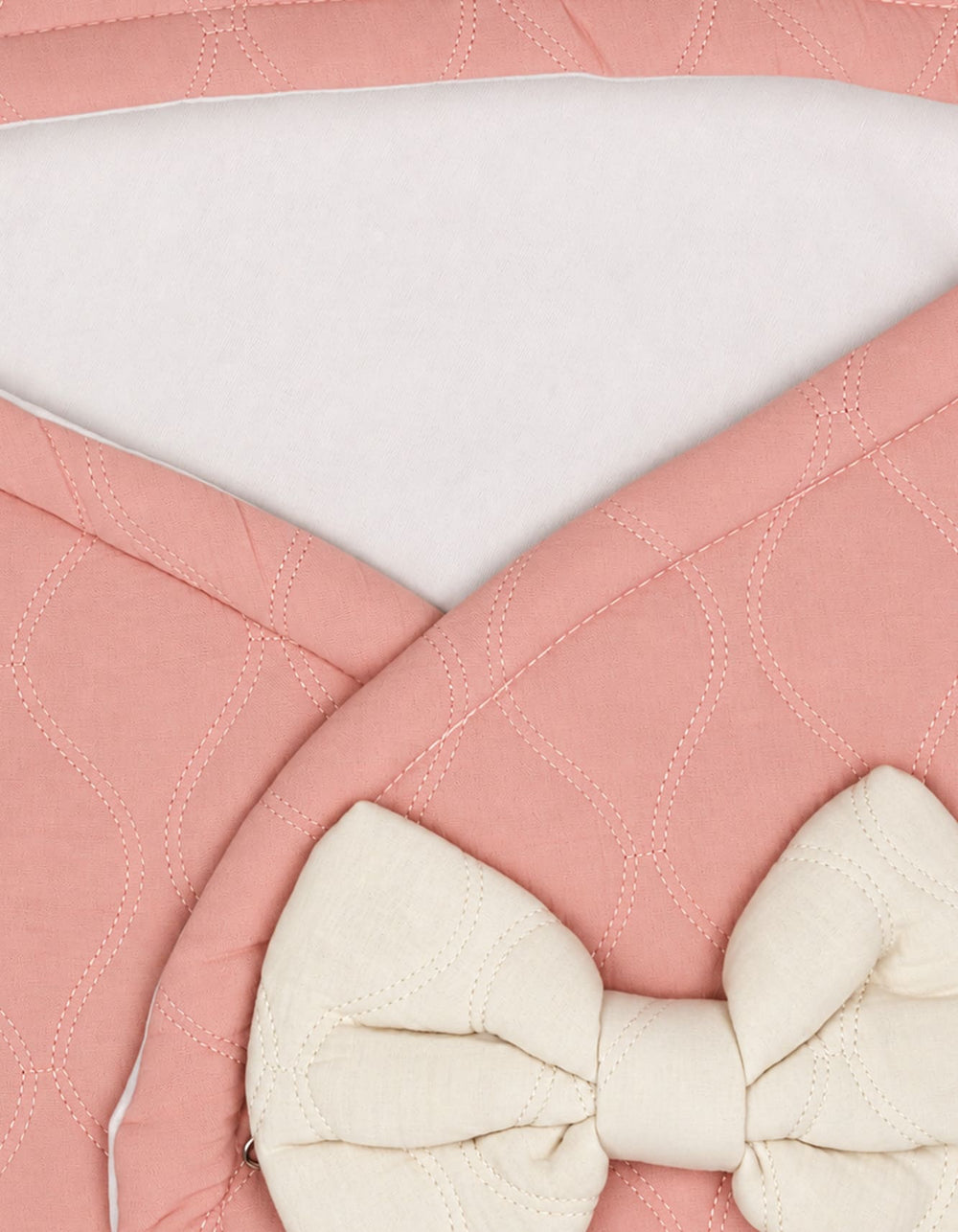 Baby Girls Carry Nest Cream Bow Pink at Zubaidas Official Pakistan
