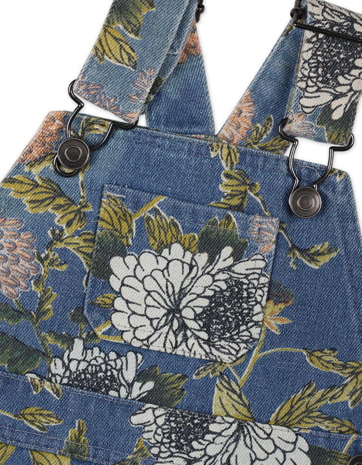 Baby Girls Dungaree Suit Sets Bambies Floral Peach at Zubaidas - Pakistan's No. 1 and most trusted baby and kids store for over 50 years