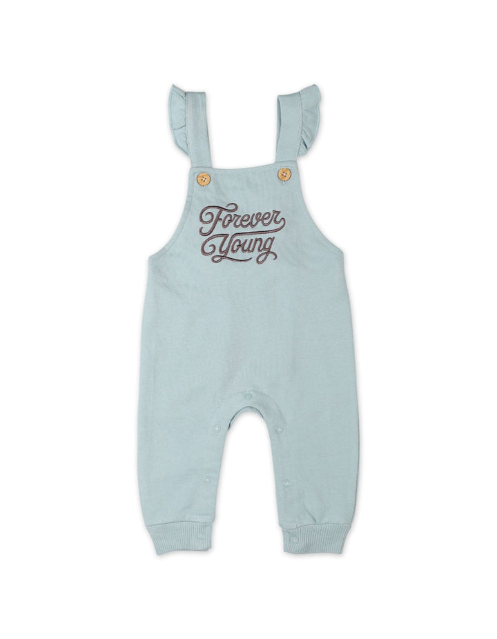 Baby Girls Dungaree Winter Suit Sets Bambies Beige and Mint at Zubaidas Pakistan