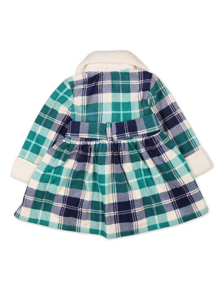 Baby Girls Frocks Bambies Checked Blue and Green at Zubaidas Official Online Store Pakistan