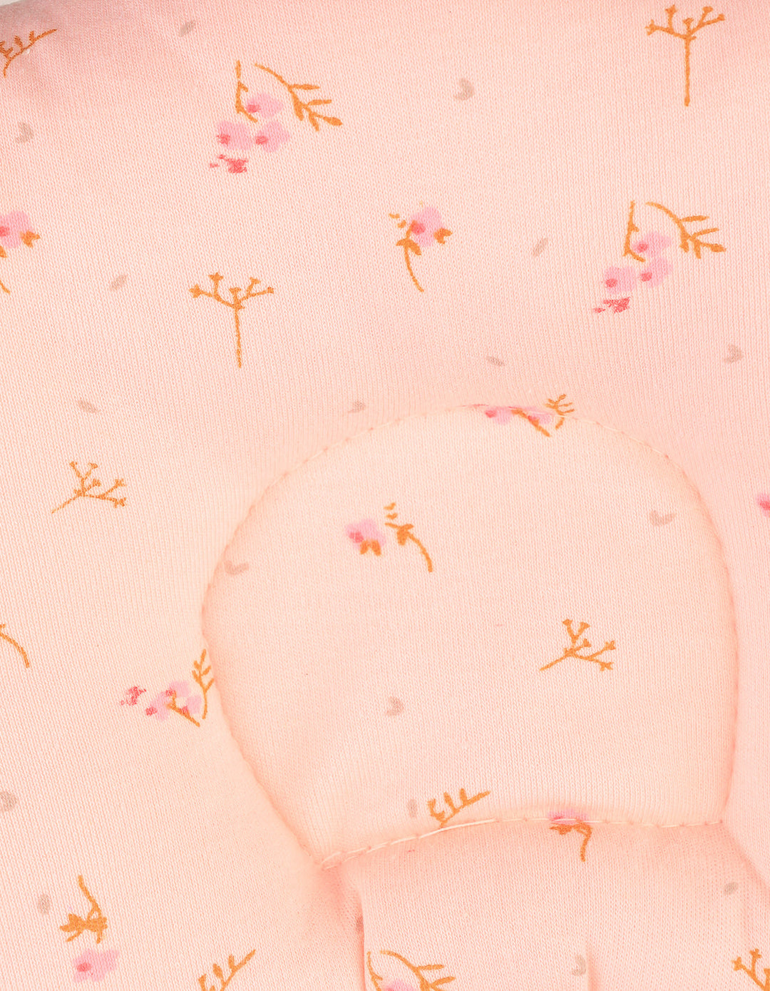 Baby Girls Head Shaping Pillow Bambies Peach Floral Printed Peach at Zubaidas Official Pakistan