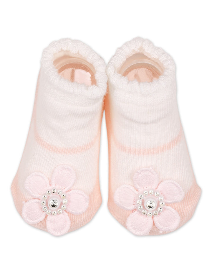 Baby Girls Headband and Socks Set Flower Pink at Zubaidas Official Pakistan