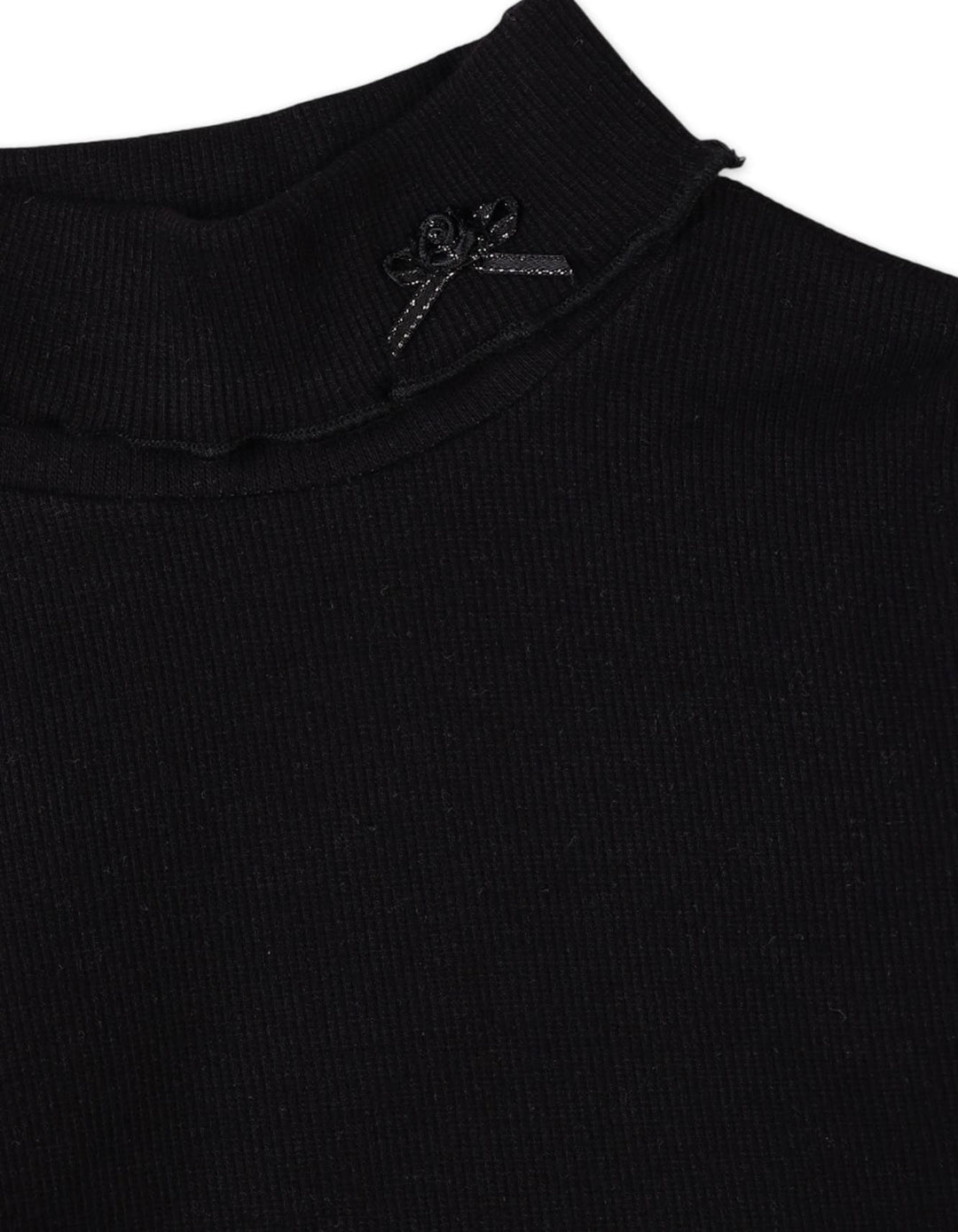 Baby Girls High Neck Bambies Bow Black at Zubaidas Pakistan