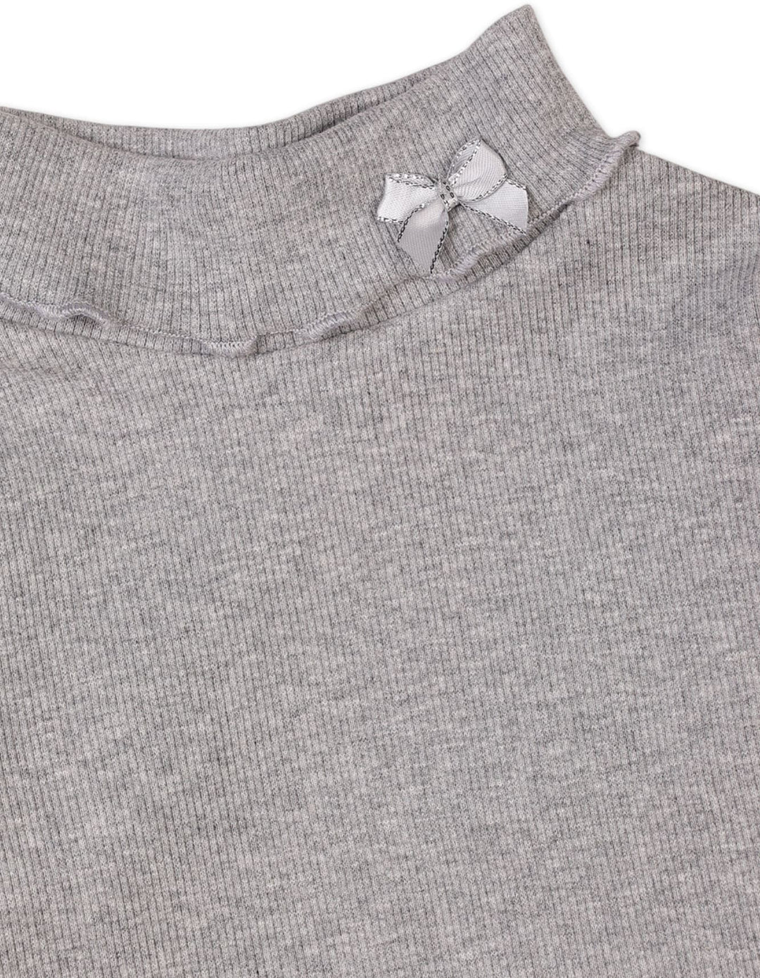 Baby Girls High Neck Bambies Bow Grey at Zubaidas Pakistan 