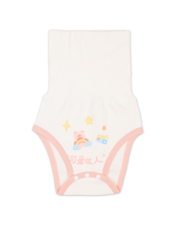 Baby Girls High Waist Diaper Pants Pack of 2 Bear Pink at Zubaidas Official Pakistan