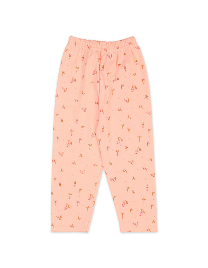 Baby Girls Night Suit Bambies Peach Floral Printed Peach at Zubaidas at Zubaidas Best Online Baby Store in Pakistan