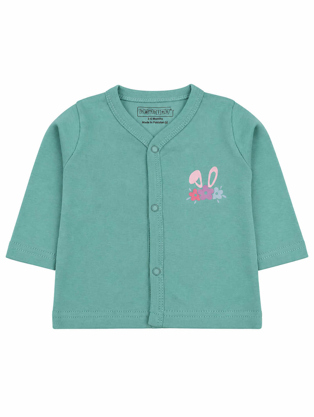 Baby Girls Night Suit Floral Mint Green at Zubaidas Online Pakistan