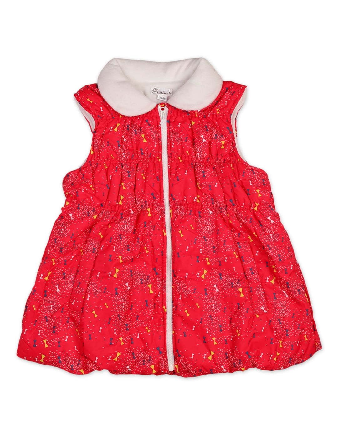 Baby Girls Padded Jackets Bambies Sleeveless Red at Zubaidas