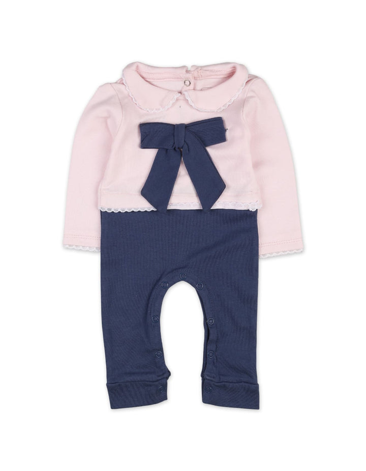 Baby Girls Rompers Bambies Bow Pink and Blue at Zubaidas
