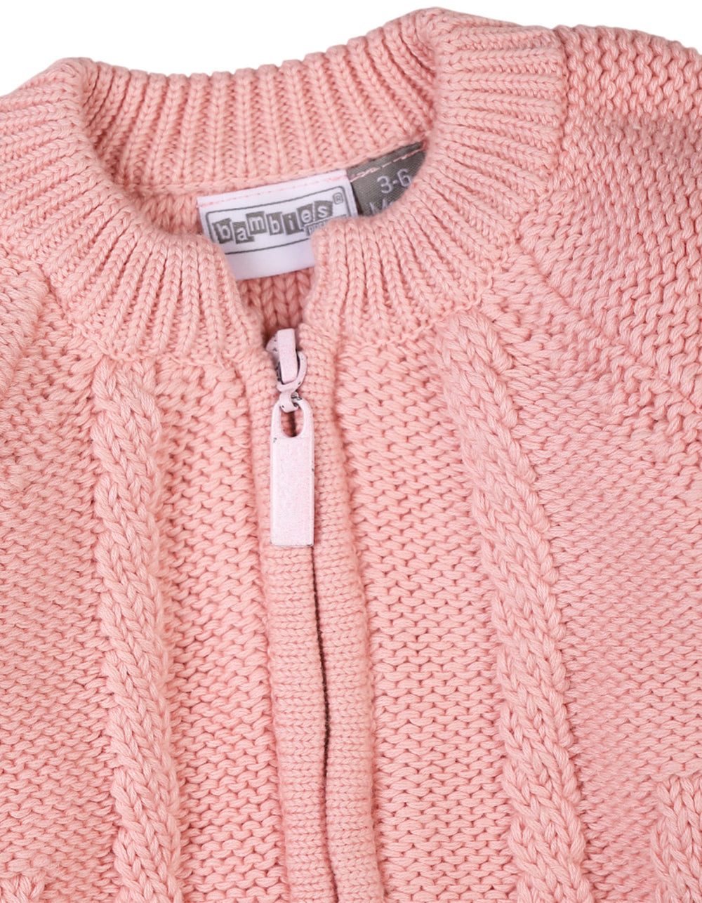 Baby Girls Rompers Bambies Zipper Light Pink at Zubaidas Pakistan