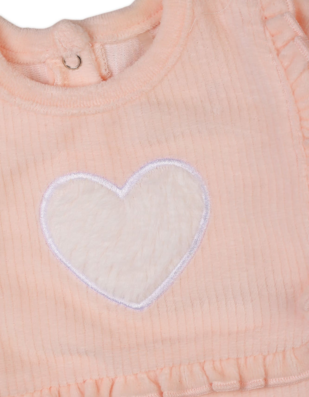 Baby Girls Sleepsuits Bambies Heart Peach at Zubaidas Pakistan