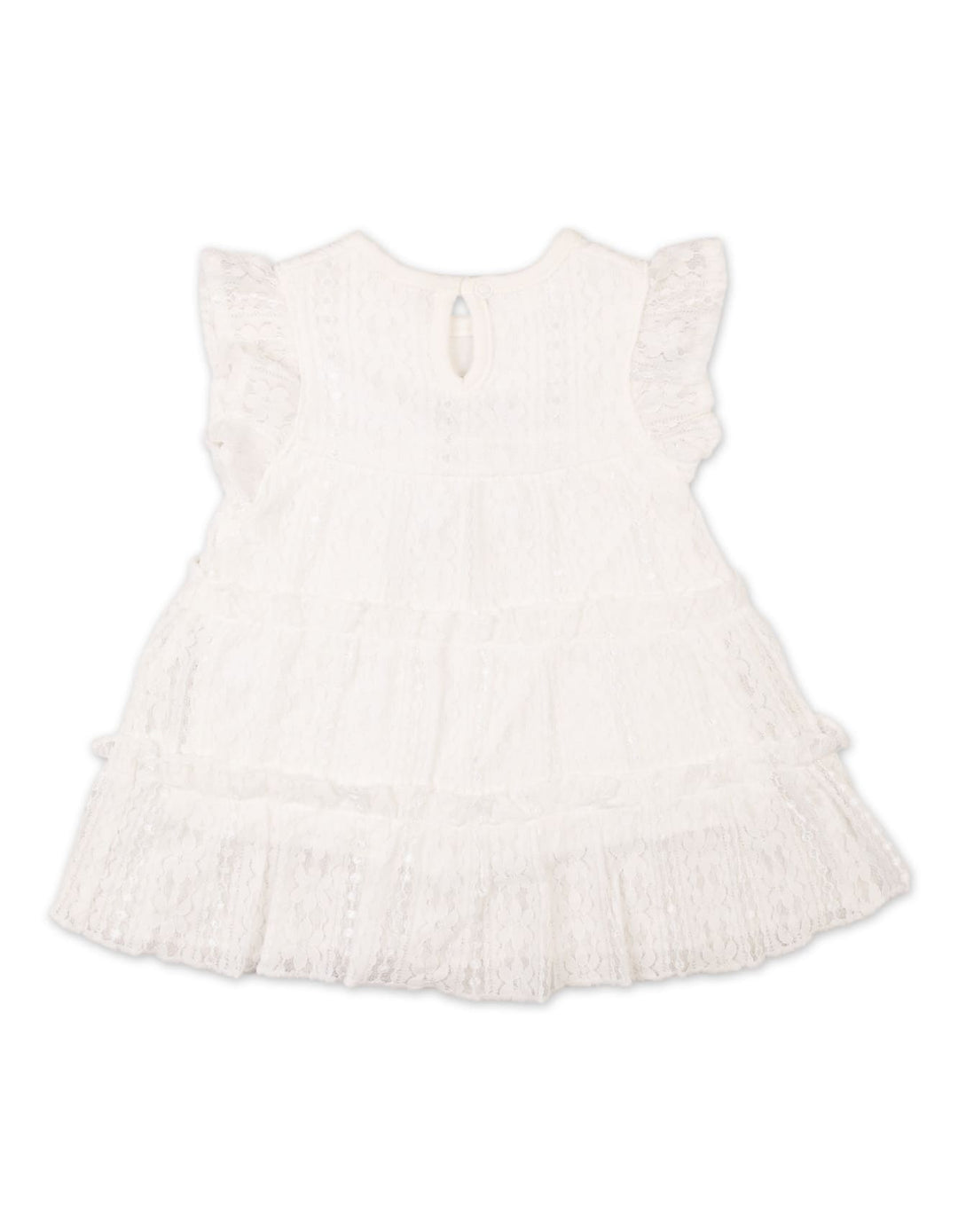 Baby Girls Summer Dress Green Flower White Premium Turkish Collection at Zubaidas Official Pakistan