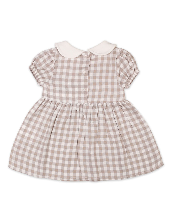 Baby Girls Summer Dress Grey White Premium Turkish Collection at Zubaidas Official Pakistan