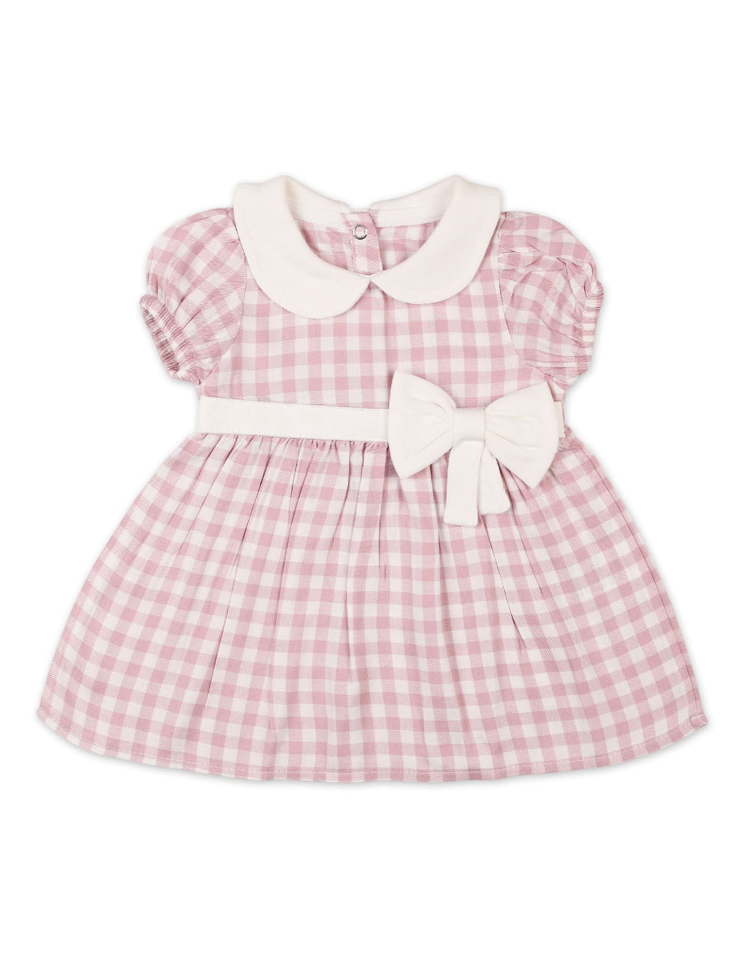Baby Girls Summer Dress Pink White Premium Turkish Collection at Zubaidas