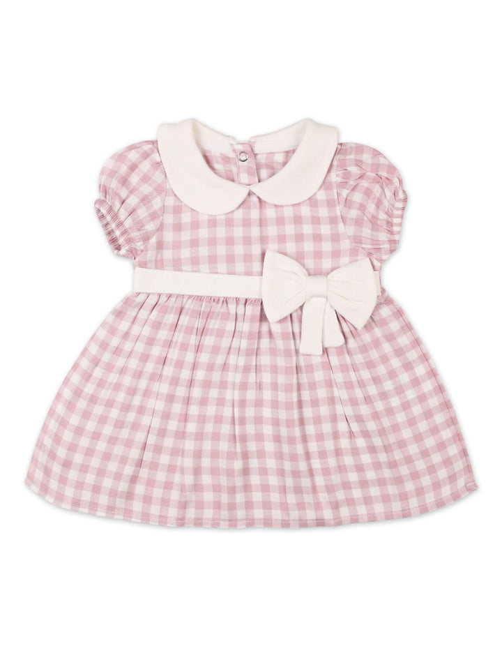 Baby Girls Summer Dress Pink White Premium Turkish Collection at Zubaidas