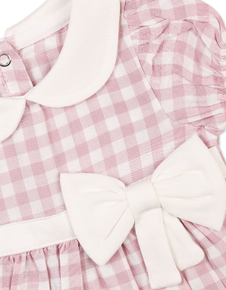 Baby Girls Summer Dress Pink White Premium Turkish Collection at Zubaidas Online Pakistan