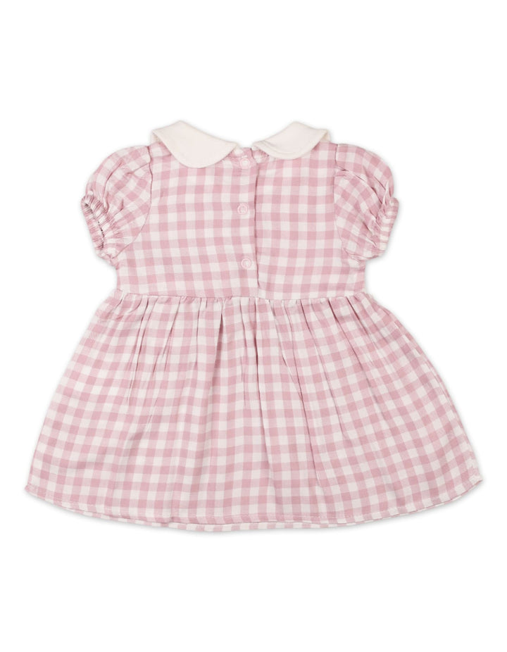 Baby Girls Summer Dress Pink White Premium Turkish Collection at Zubaidas Official Pakistan