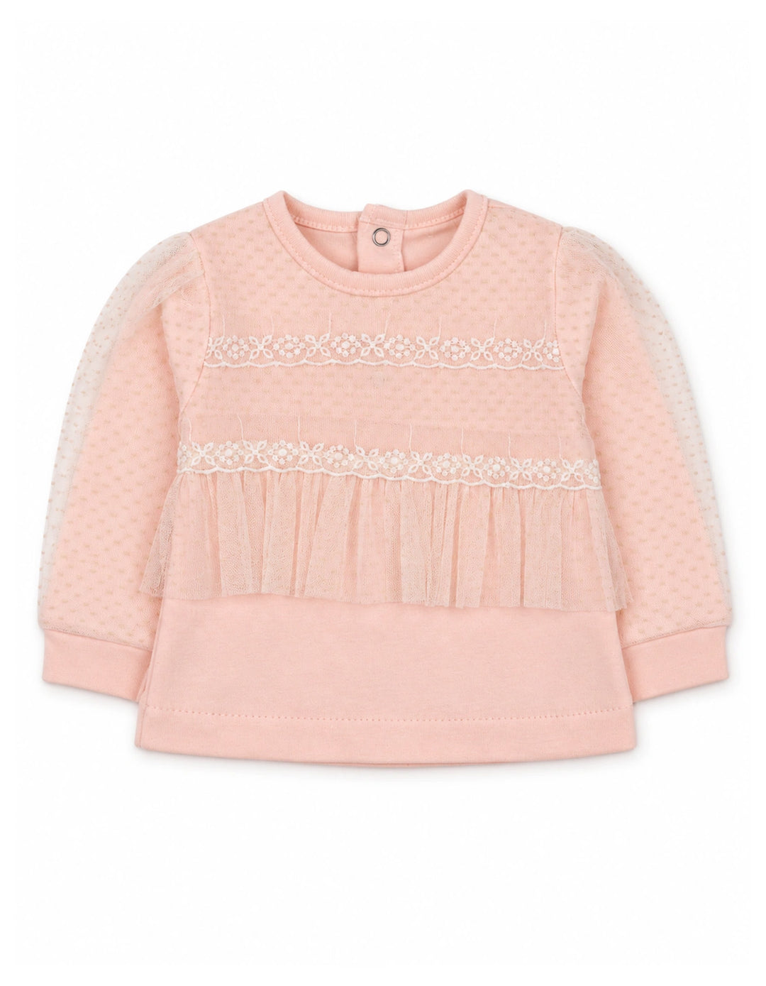 Baby Girls Winter 2 Piece Suit Floral Lace Pink at Zubaidas Online Pakistan