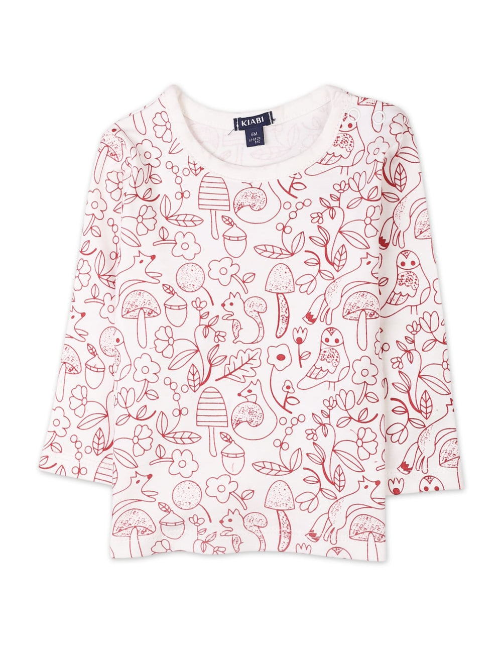 Baby Girls Winter Apparel Bambies Woodland Red and Cream at Zubaidas Pakistan