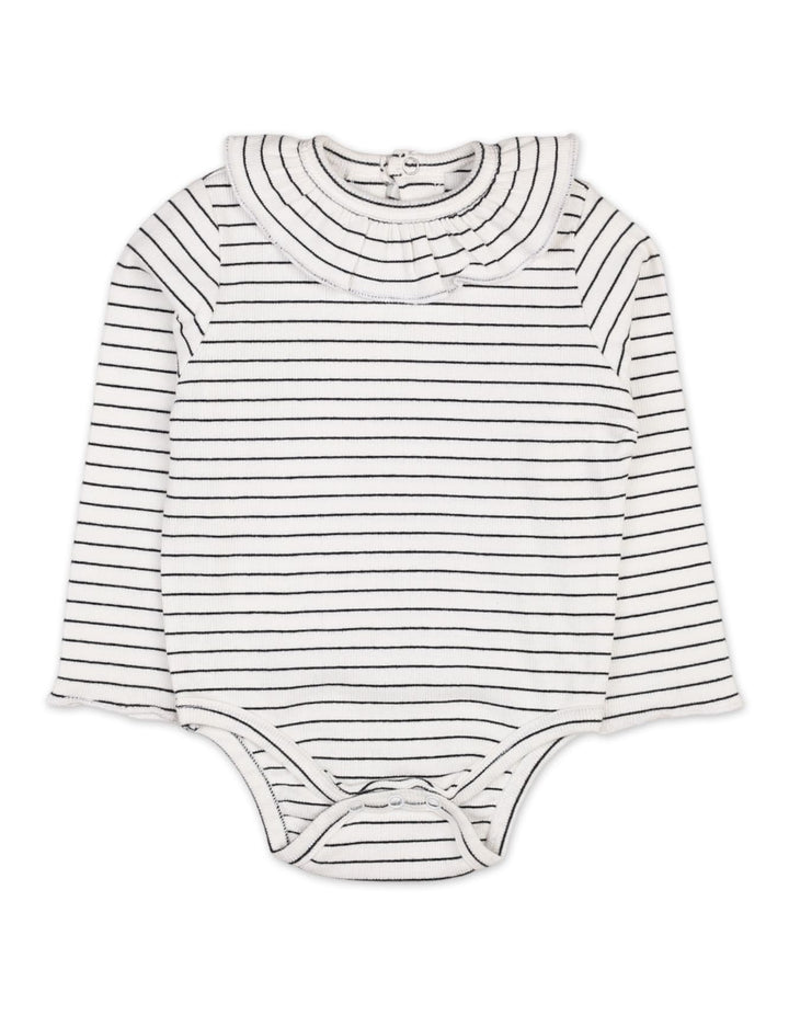 Baby Girls Winter Bodysuit Bambies Frill Collar White at Zubaidas