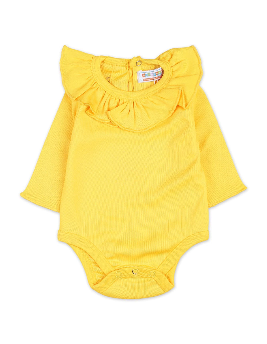 Baby Girls Winter Bodysuits Bambies Frill Collar Yellow at Zubaidas