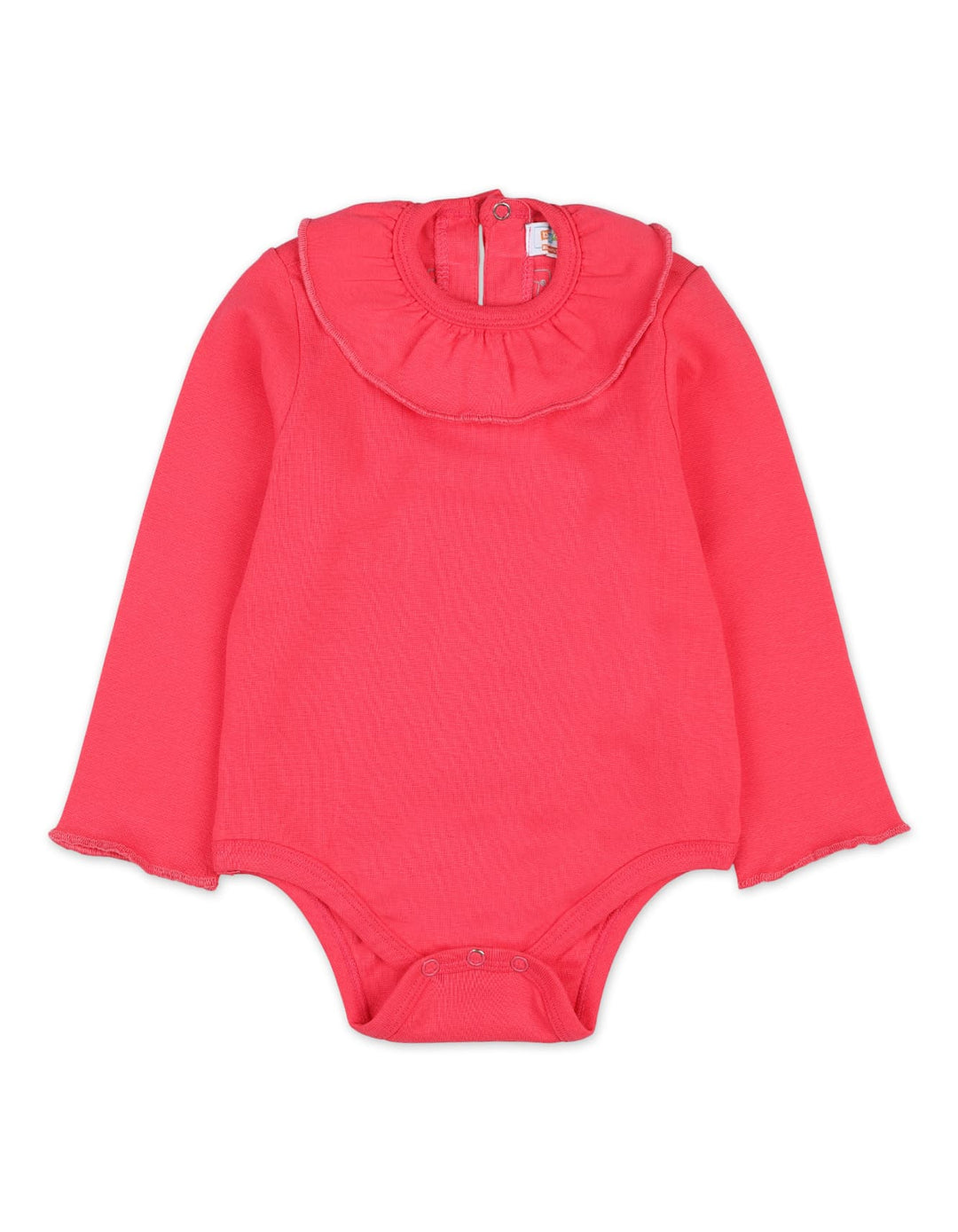 Baby Girls Winter Bodysuits Bambies with Frill Collar Pink at Zubaidas