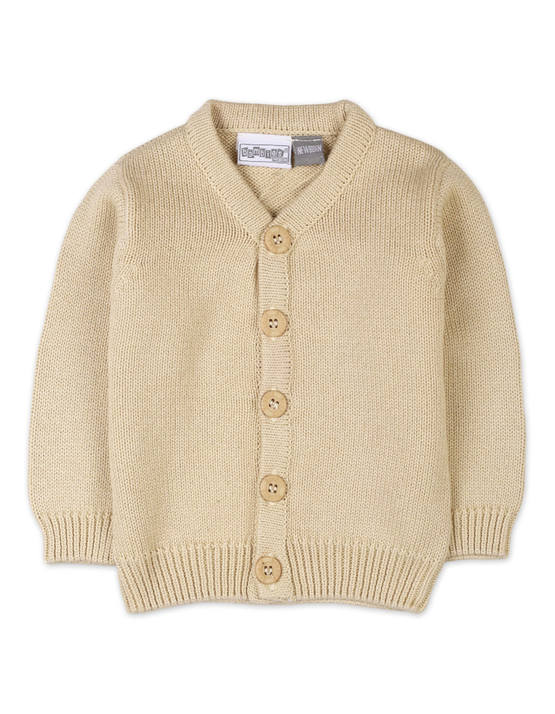 Baby Girls Winter Button Cardigans Bambies Knit Beige at Zubaidas