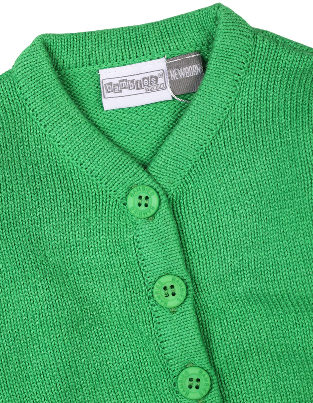 Baby Girls Winter Cardigan Knitted Bambies Green at Zubaidas Pakistan