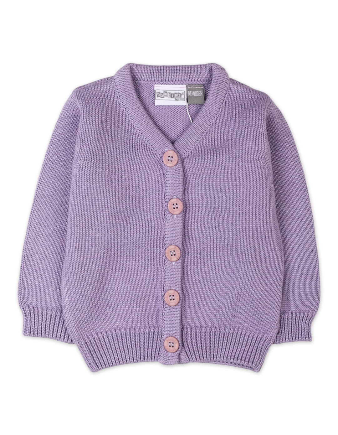 Baby Girls Winter Cardigans Knitted Bambies Lilac at Zubaidas