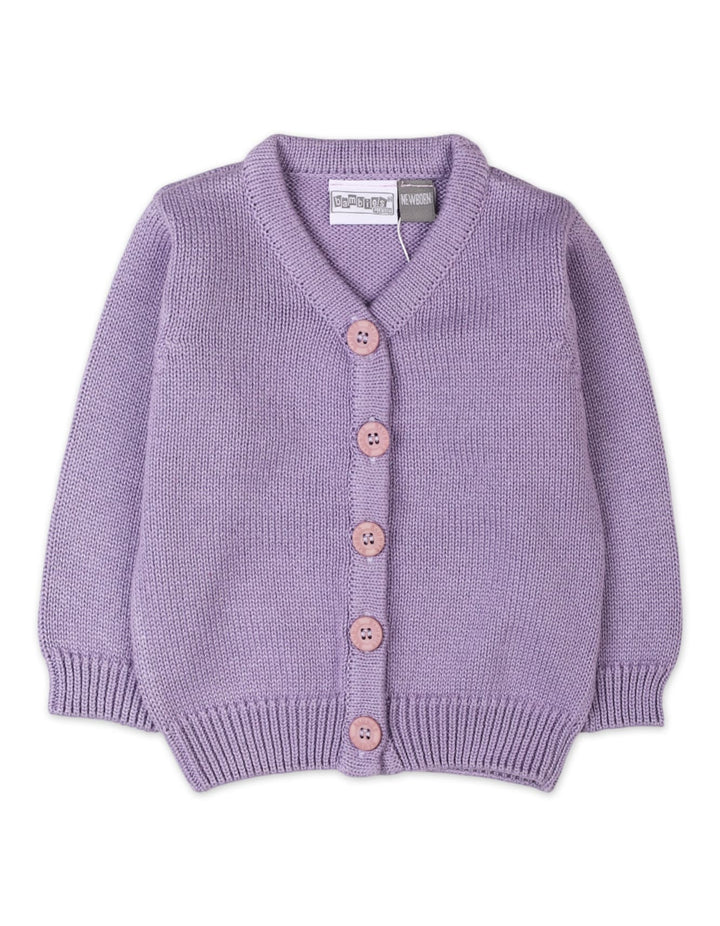 Baby Girls Winter Cardigans Knitted Bambies Lilac at Zubaidas