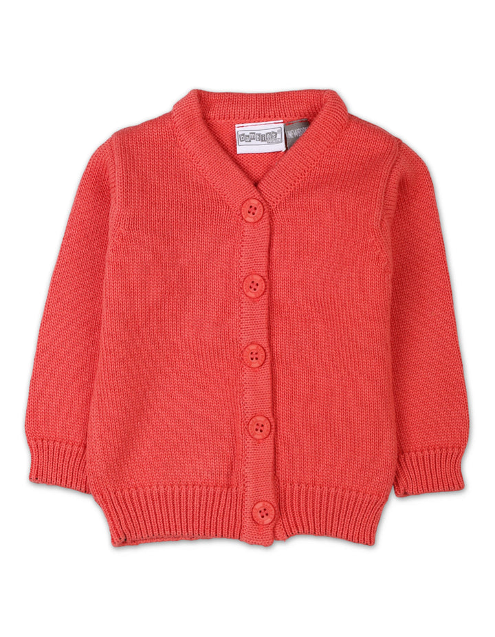 Baby Girls Winter Cardigans Knitted Bambies Red at Zubaidas