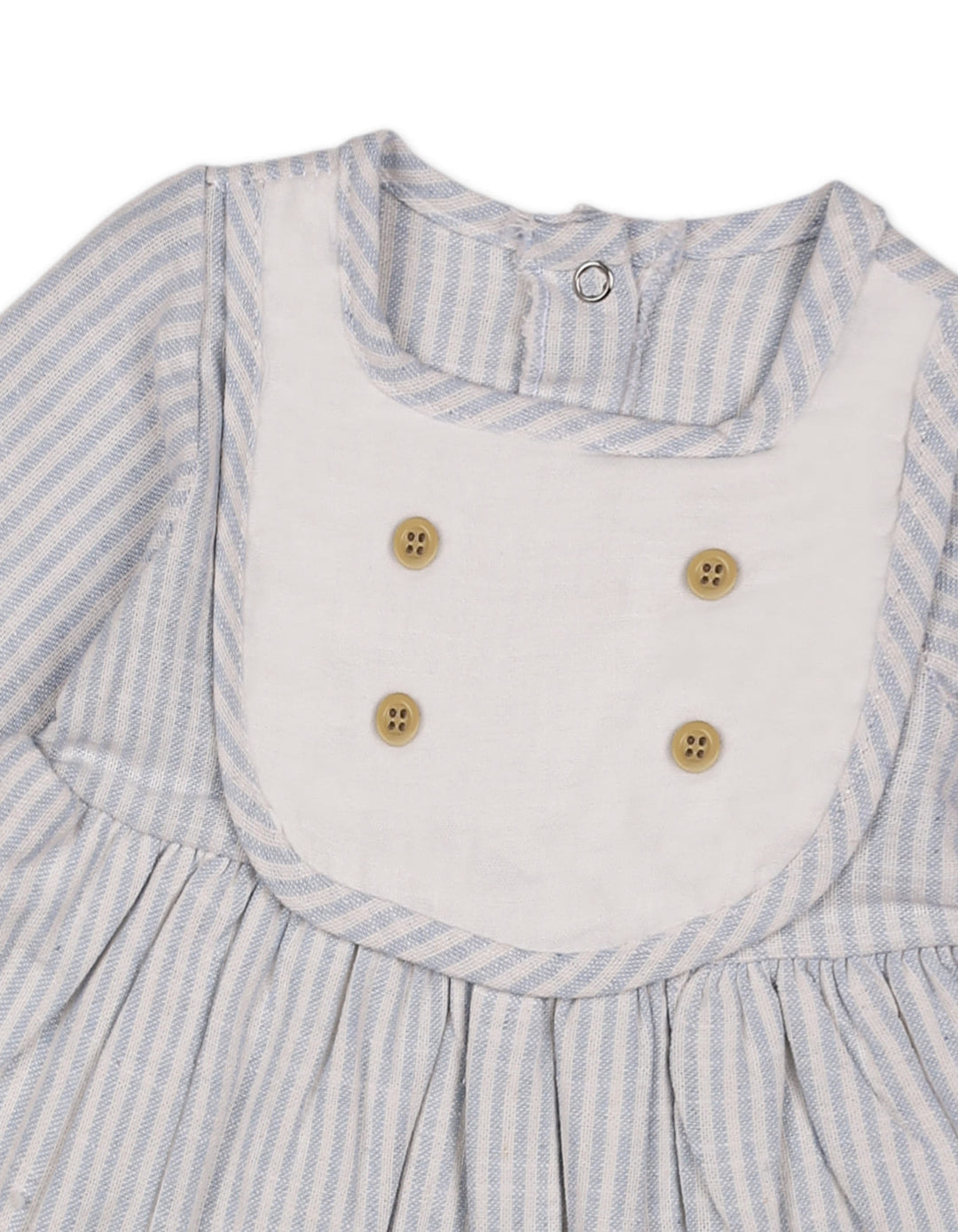 Baby Girls Winter Dress Blue Stripes at Zubaidas Official Pakistan