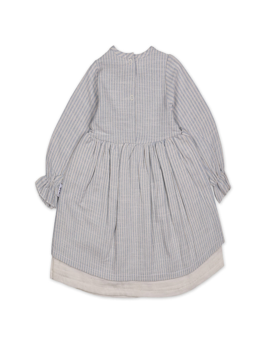 Baby Girls Winter Dress Blue Stripes at Zubaidas Online Pakistan