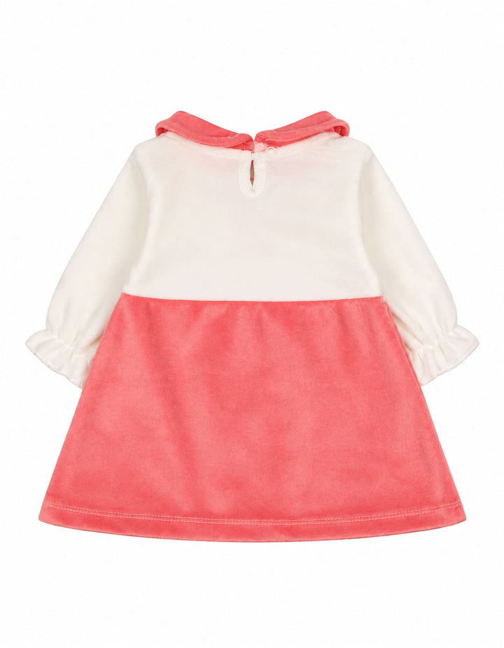 Baby Girls Winter Dress Embroidered Flowers Pink at Zubaidas Official Pakistan