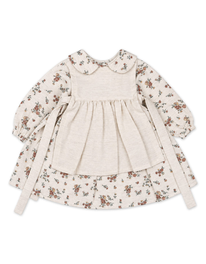 Baby Girls Winter Dress Floral Printed Beige at Zubaidas Online Pakistan