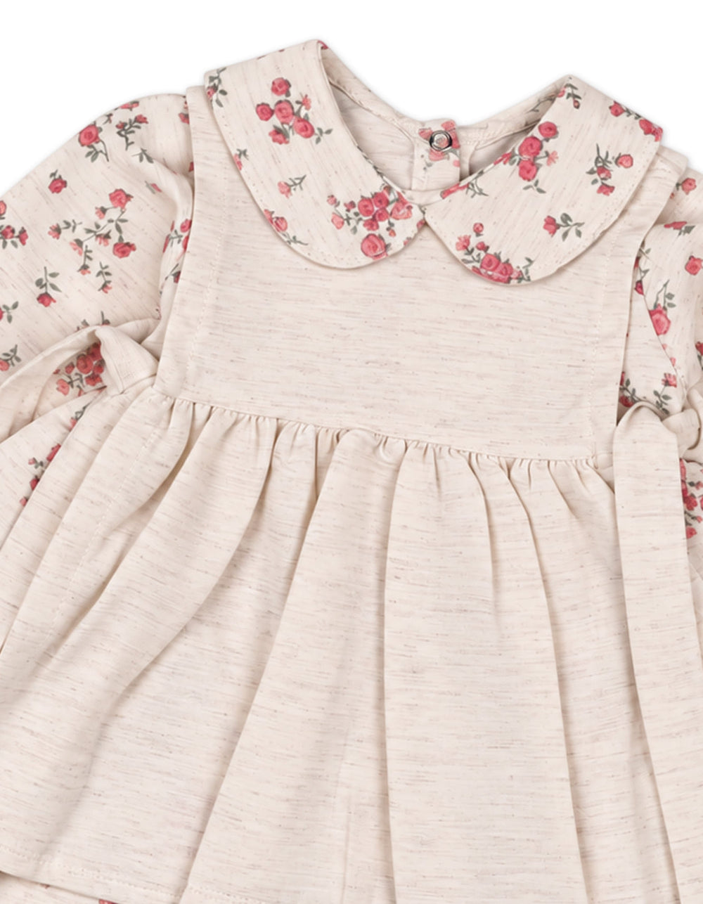 Baby Girls Winter Dress Floral Printed Pink at Zubaidas Official Pakistan