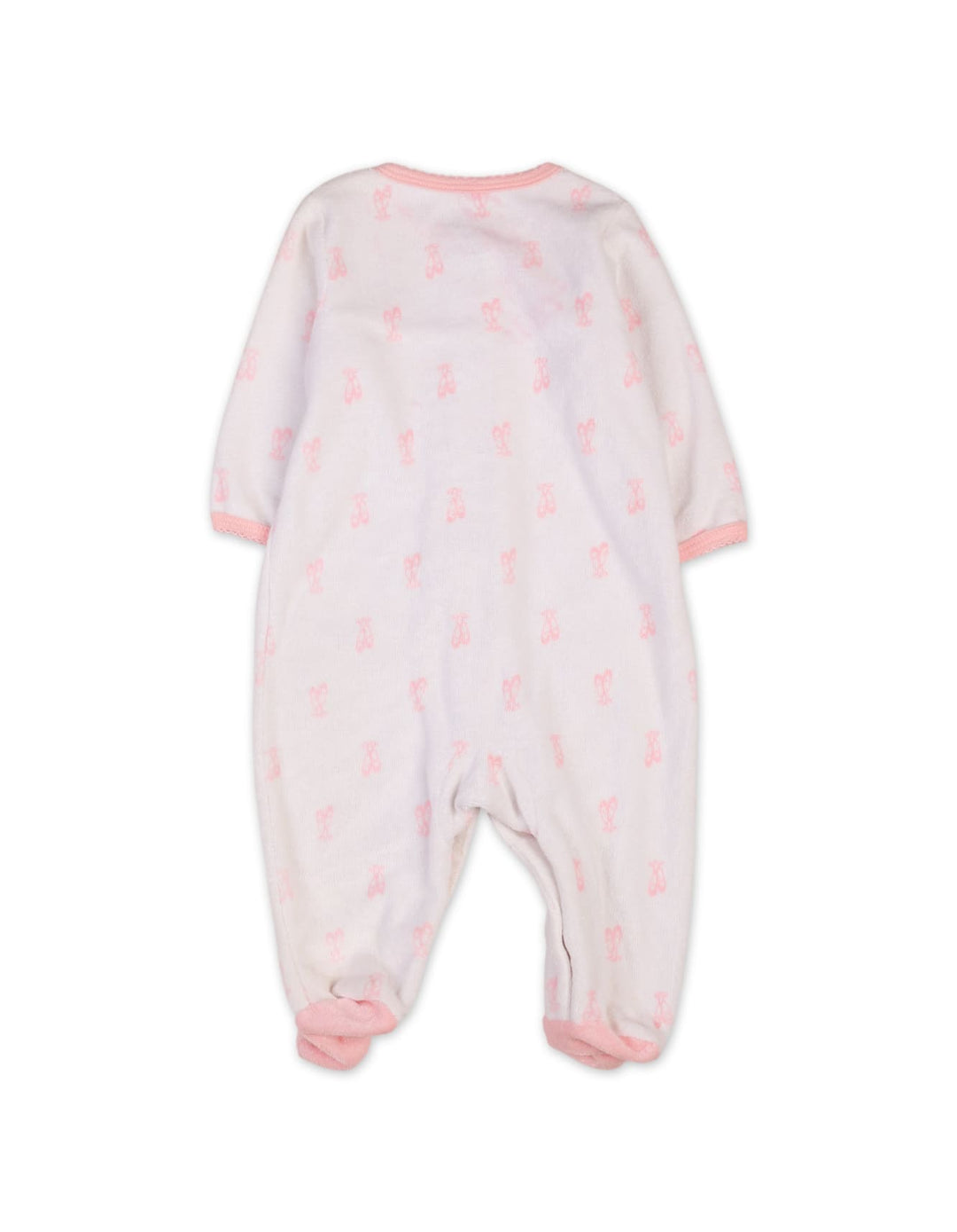 Baby Girls Winter Footed Romper Bambies Ruffle and Bow at Zubaidas Online Pakistan