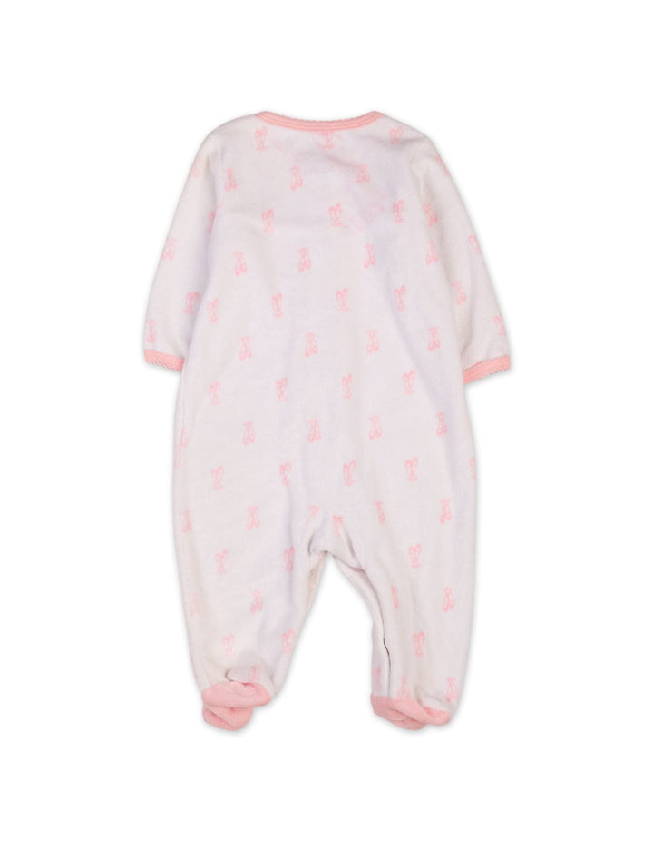 Baby Girls Winter Footed Romper Bambies Ruffle and Bow at Zubaidas Online Pakistan