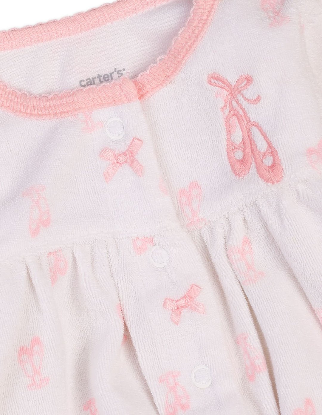 Baby Girls Winter Footed Romper Bambies Ruffle and Bow at Zubaidas Best Babyshop Pakistan