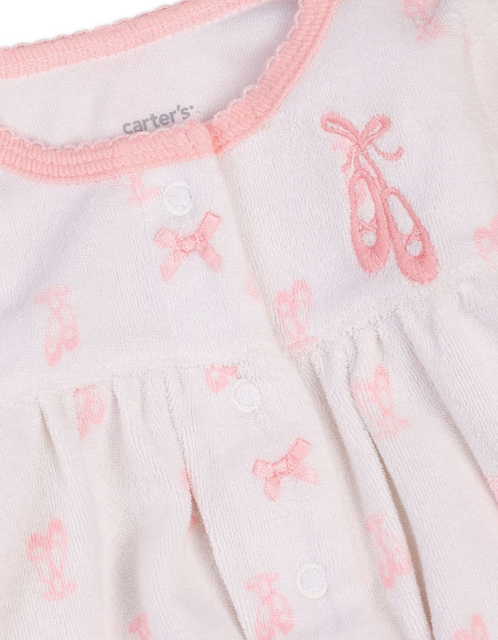 Baby Girls Winter Footed Romper Bambies Ruffle and Bow at Zubaidas Best Babyshop Pakistan