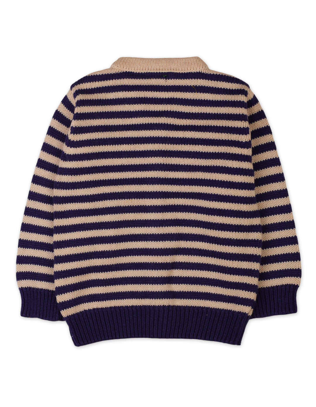 Baby Girls Winter Knitted Suit Sets Bambies Striped Navy at Zubaidas Best Online Baby Store in Pakistan