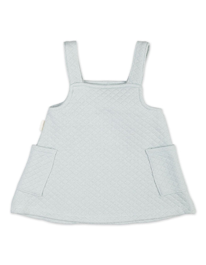 Baby Girls Winter Pinafore Dress Set Bambies Floral Light Grey at Zubaidas - Pakistan's No. 1 and most trusted baby and kids store for over 50 years