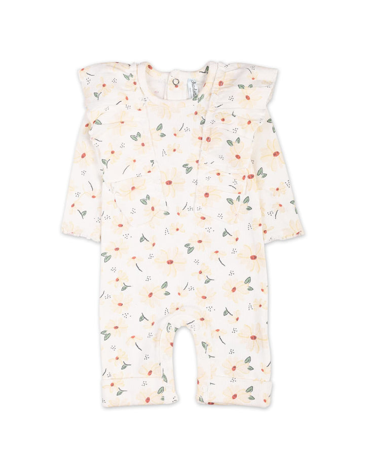 Baby Girls Winter Romper Suit Sets Bambies Floral Cream at Zubaidas Pakistan
