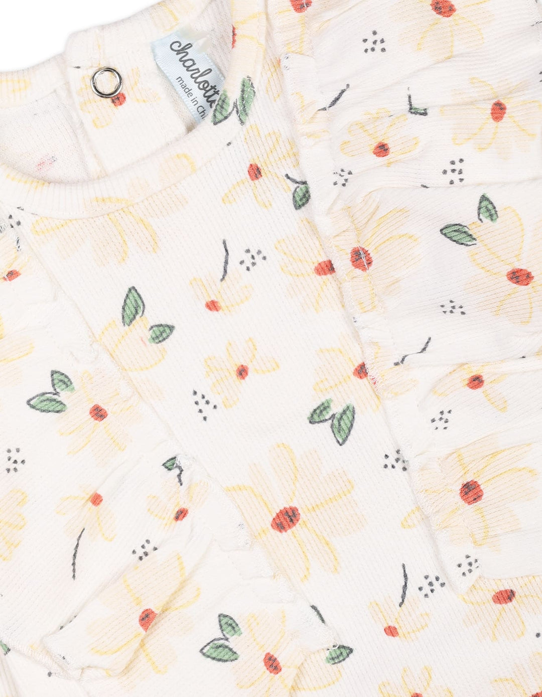 Baby Girls Winter Romper Suit Sets Bambies Floral Cream at Zubaidas Official Pakistan