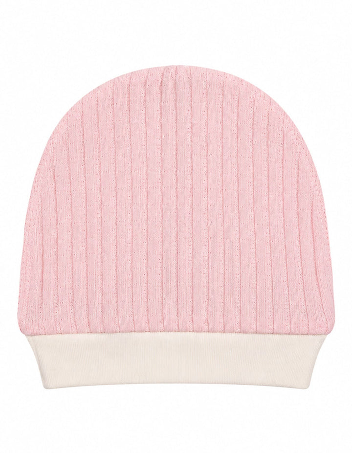 Baby Girls Winter Romper with Cap Bunny Applique Pink at Zubaidas Official Pakistan