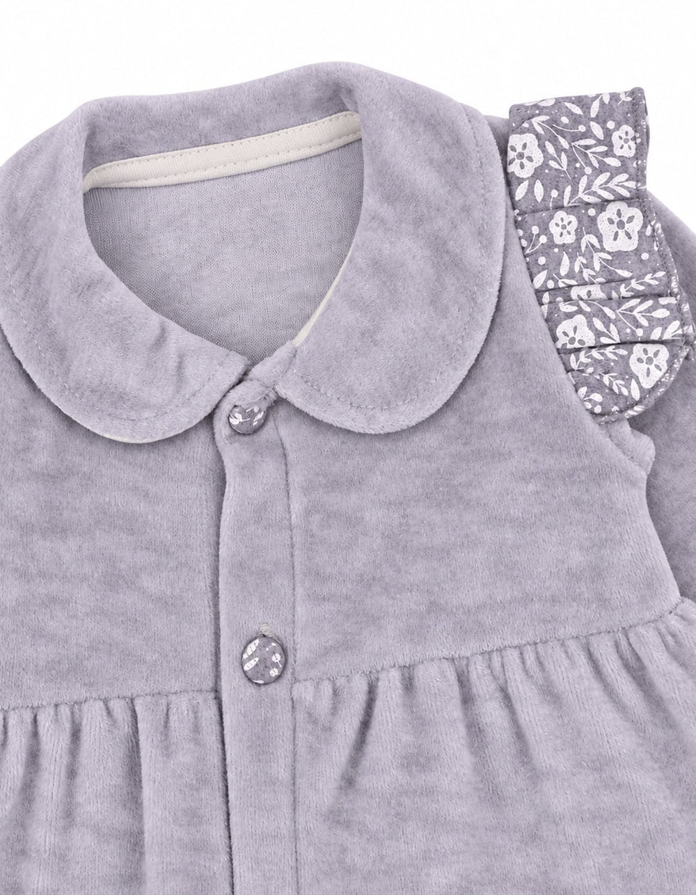 Baby Girls Winter Romper with Cap Peter Pan Collar at Zubaidas Official Pakistan
